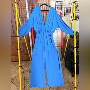 Fashion Nova sapphire blue lightweight jumpsuit